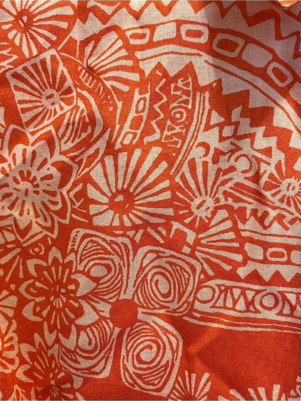 Jones New York Orange & White Short-Sleeve Button Down Shirt - Picture 3 of 3